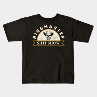 Ringmaster of The Shit Show - Vintage Style Kids T-Shirt